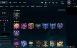 Conta 127 Champs 130 Skins Unranked (Diamond S7,8,9 MMR bom)