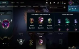 Conta lol prata mmr do elo, level 50