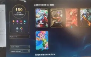 Conta de LoL D4-soloq  /  P3-flex (faltando fazer md10)