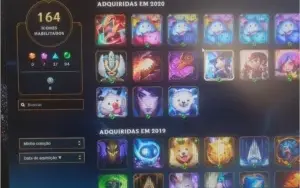 Conta de LoL D4-soloq  /  P3-flex (faltando fazer md10)