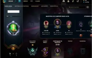 Conta platina 4 com TODOS os champs e 191 skins ( MAIN JG )