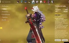 AR 57 - AYATO, AYAKA, ITTO, ZHONGLI, HUTAO, KOKOMI + ARMAS 5