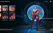 Conta wild rift com Riven prestígio e mais 66 skins