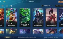 Conta wild rift com Riven prestígio e mais 66 skins