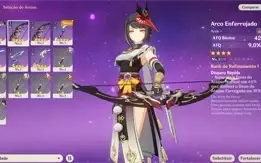 Conta Genshin Impact com hutao, ayaka, ayato e mt mais ar47