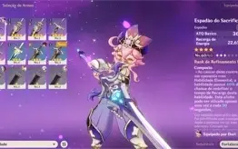 Conta Genshin Impact com hutao, ayaka, ayato e mt mais ar47