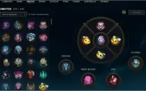 Conta Lol , Platina 4 , 217 Skins
