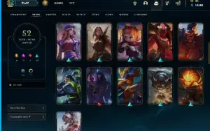 Conta mestre 201pdl 52 Skins League of Legends
