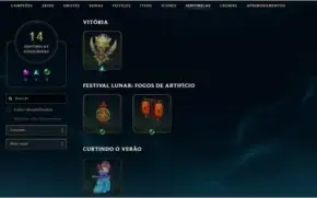 VENDO CONTA DE LOL- 265 SKINS TODOS OS CAMPEÕES GOLD 5 LV 80