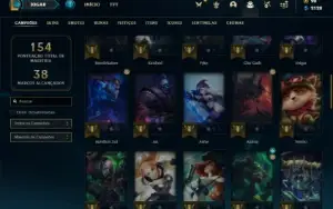 Conta bronze 1 com 60 Champs e 26 Skins ( mais de 100 jogos)