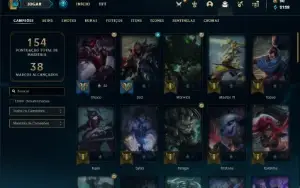 Conta bronze 1 com 60 Champs e 26 Skins ( mais de 100 jogos)