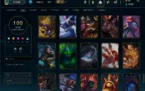 Conta de lol 100 skins contando com 4 skins prestigio