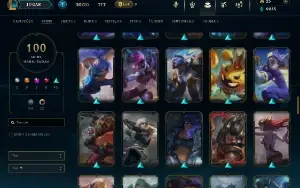 Conta de lol 100 skins contando com 4 skins prestigio