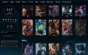 Conta League Of Legends Antiga Varias Skins Cara Nivel 295