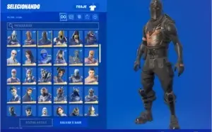 conta fortnite com s2, ikonik e glow