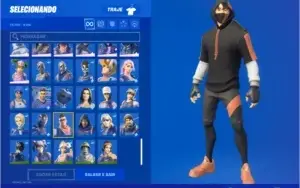 conta fortnite com s2, ikonik e glow