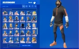 conta fortnite com s2, ikonik e glow
