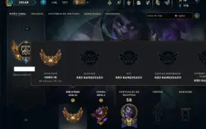 Ouro 2 com 45 Champs e 8 Skins