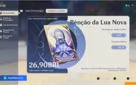 AR 24 - Zhongli + Ganyu com Amos Bow e benção da lua ativa
