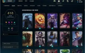 Conta com todos os campeões