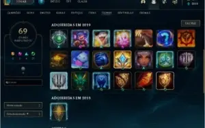 conta Lol Plat4 Md3 69 Icones Muitas Skins Raras 52 Campeoes