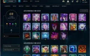 conta Lol Plat4 Md3 69 Icones Muitas Skins Raras 52 Campeoes