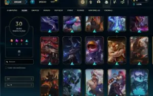 Prata 4 com 90 Champs e 30 Skins
