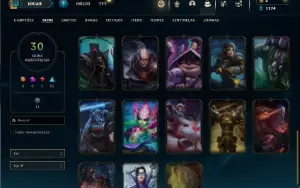 Prata 4 com 90 Champs e 30 Skins