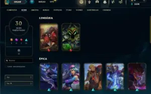 Prata 4 com 90 Champs e 30 Skins