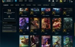 Conta Unranked com 35 Champs e 2 Skins + 1 Fragmento