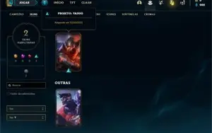Conta Unranked com 35 Champs e 2 Skins + 1 Fragmento
