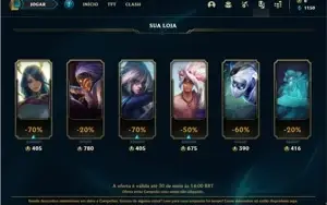 Conta diamante 2 com 29 Champs e 2 Skins + 15 Espolios