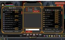 CONTA AQW 2012 - TODOS ITENS DA DOOM E MUITOS RAROS