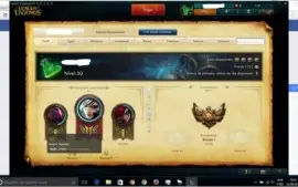 Conta Bronze I com 20 campeões e skin da ashe