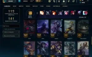 Prata 2 com 50 Champs e 29 Skins