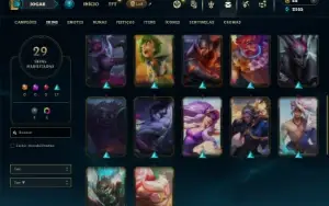 Prata 2 com 50 Champs e 29 Skins
