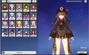 Conta Genshin Impact AR 53 Xiao + Hu-Tao +Mona+Kequing( C1 )
