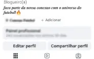 Conta no Instagram - Futebol - 9k - vídeos