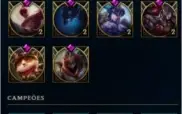 CONTA LEAGUE OF LEGENDS, GOLD 2, LEVEL 199 C/ SKINS