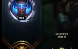 CONTA LEAGUE OF LEGENDS, GOLD 2, LEVEL 199 C/ SKINS