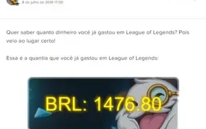 CONTA LEAGUE OF LEGENDS, GOLD 2, LEVEL 199 C/ SKINS