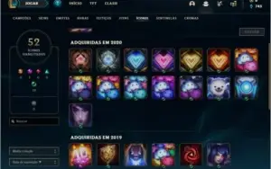 Conta unranked com 33 champs e 5 skins ( 1 ultimate )