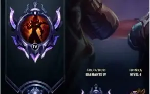 CONTA D4 COM 100 SKINS