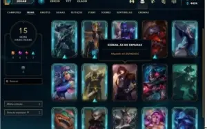 Conta main adc 15 skins gold 4 na solo duo
