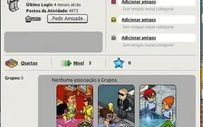 Conta habbo com personagens de 2006, 2008 e 2011
