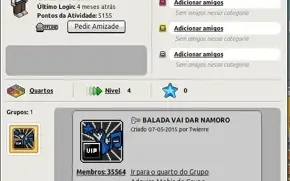 Conta habbo com personagens de 2006, 2008 e 2011