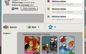 Conta habbo com personagens de 2006, 2008 e 2011