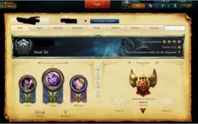 Conta League of Legends Ouro II 100 PdL 45 Skins !