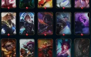 CONTA LOL; UNRANKED c/ MMR PLAT 1; 186 SKINS; 1330 RP's