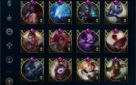 CONTA LOL; UNRANKED c/ MMR PLAT 1; 186 SKINS; 1330 RP's